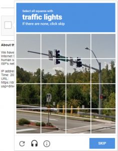 street sign captcha